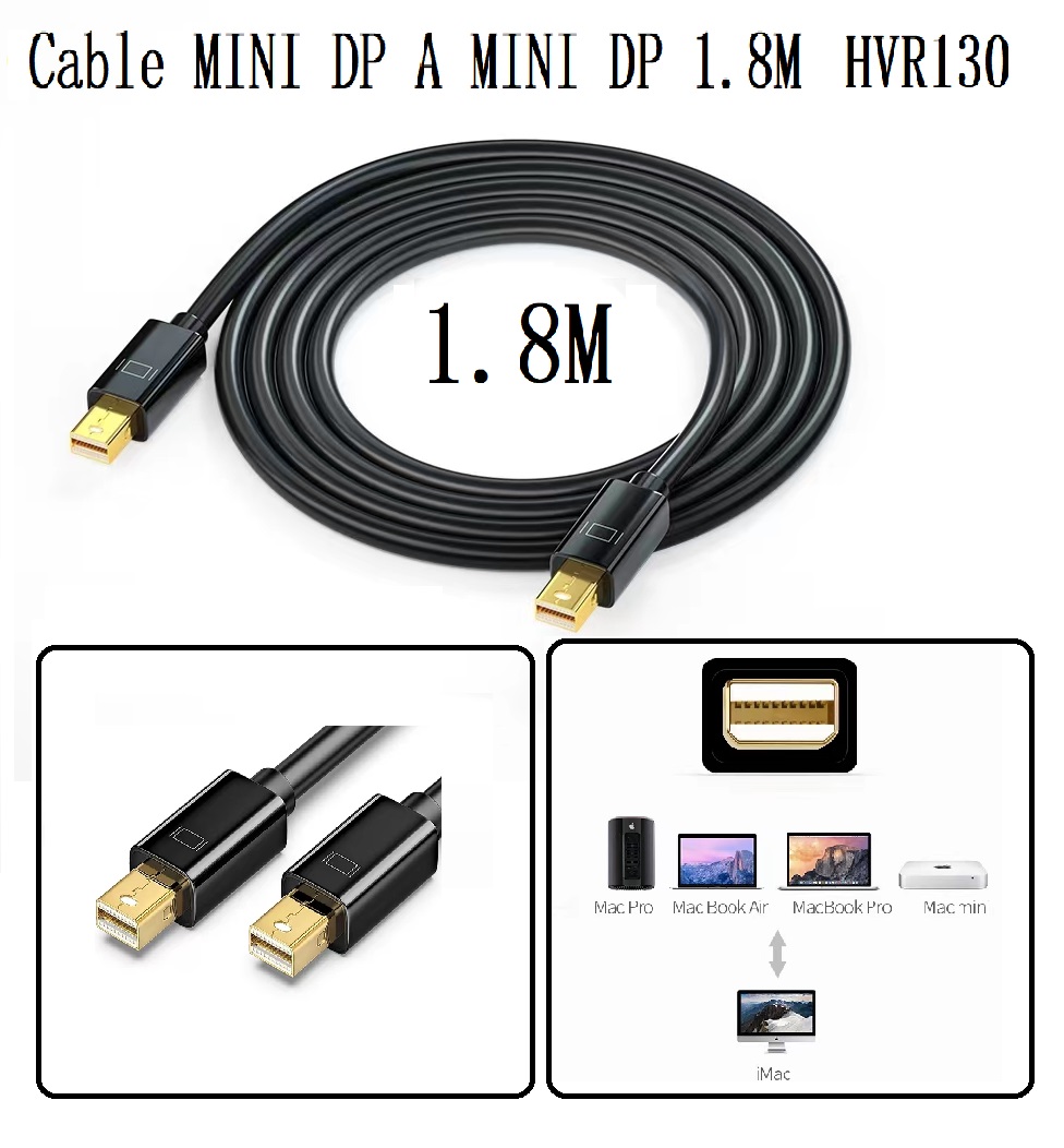 Cable MINI DisplayPort a MINI DisplayPort(4K) HVR130