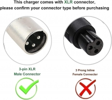 Cargador 42V,2A, 3 pins, para Bicicleta El�ctrica Lola 9Transport,ALM036LOLA