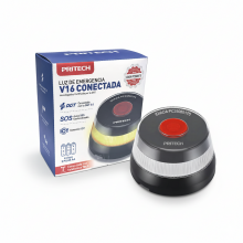Luz Emergencia V16 Homologada DGT con Geolocalizacin, Baliza Coche Conectada DGT 3.0, Datos Incluidos hasta 12/2038