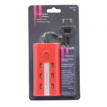 Cargador USB 6 puertos 2A/1A/0.5A HUB003