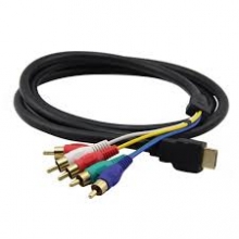 Cable HDMI a 5 RCA Componentes TV VIDEO 1,5metros HVR027