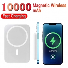 Banco de energa magntico de 10000mAh, cargador porttil, Bateria exteria Magnetio inalambrica compatible con iPhone 114/13/12, BAT244