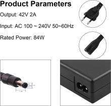 Cargador para Cecotec Bongo D20 D30 XL,42V 2A DC 5.5X2.1mm ,ALM039C