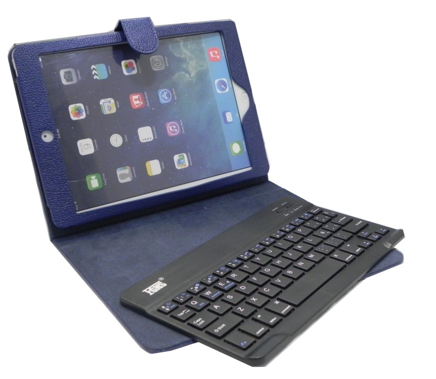Funda Polipiel+Teclado Bluetooth Extraible para iPad Air/Air 2/iPad Nuevo IPH026	
