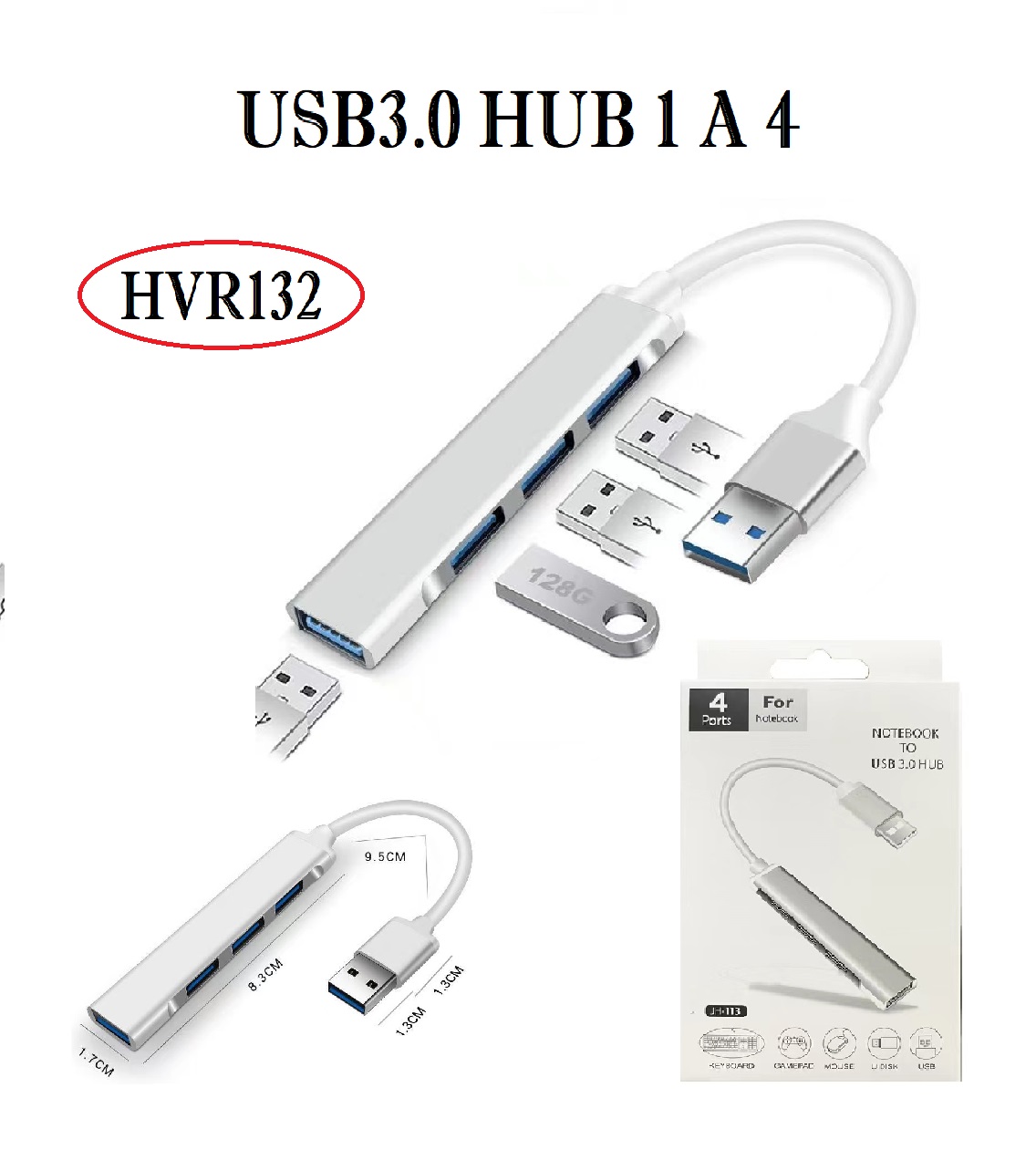 USB a 4 Salida  USB 3.0 HUB