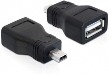 Adaptador USB Tipo A Hembra a Mini USB Macho, AD024