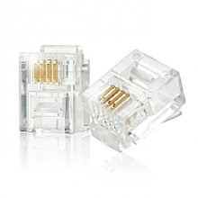 FGNS.RJ11 Plug 6P4C Telfono Modular Telfono Conector Conector Adaptador de Crimpar ,AD036