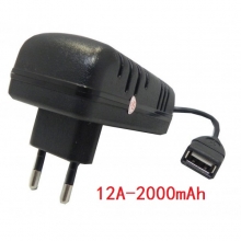 Cargador Red USB Hembra 12V 2000mAh CRED029