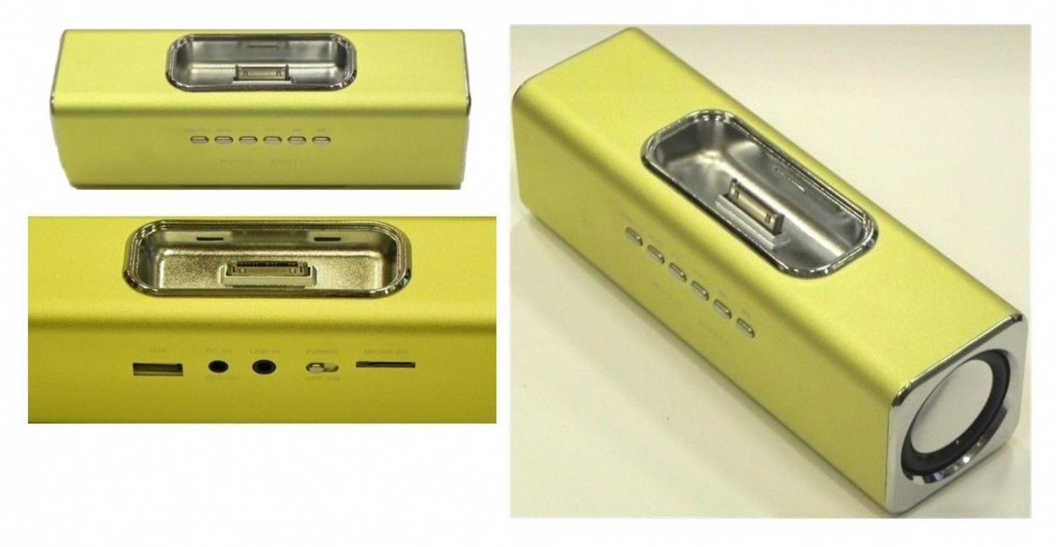 Altavoz Portable Aux/Dock/MicroSD/USB AAM022	
