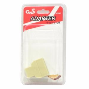 Adaptador RJ45 RJ45 Macho a Adaptador Doble Hembra  ,AD041